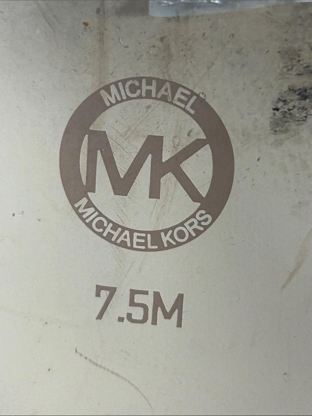 Michael Kors Sandals Plate Flat Leather 3-T Strap Ankle-Strap Open Toe w/ Logo